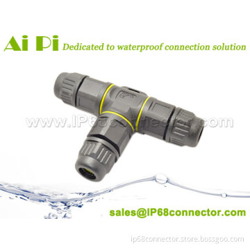 Waterproof cable joint connector in T-shape - IP68